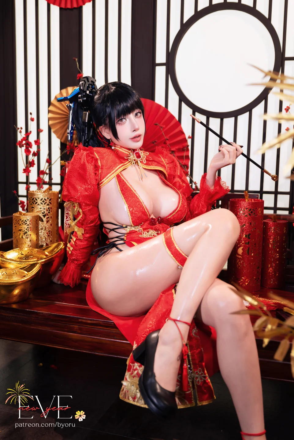 Byoru - Eve New Year Qipao Stellar Blade [62P,19V-2.47GB] tg@simisebaisi 【丝足阁】006.webp